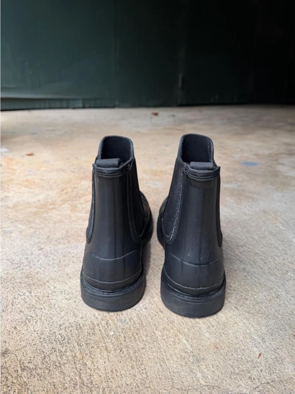 Hunter Men’s Black Chelsea Rain Boots